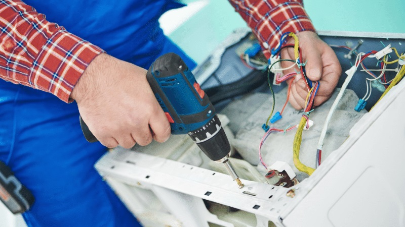 Soma Grundig Grundig çamaşır makinesi kart tamiri – Su almama arızası orijinal parça ile giderildi. - Teknik servis örneği