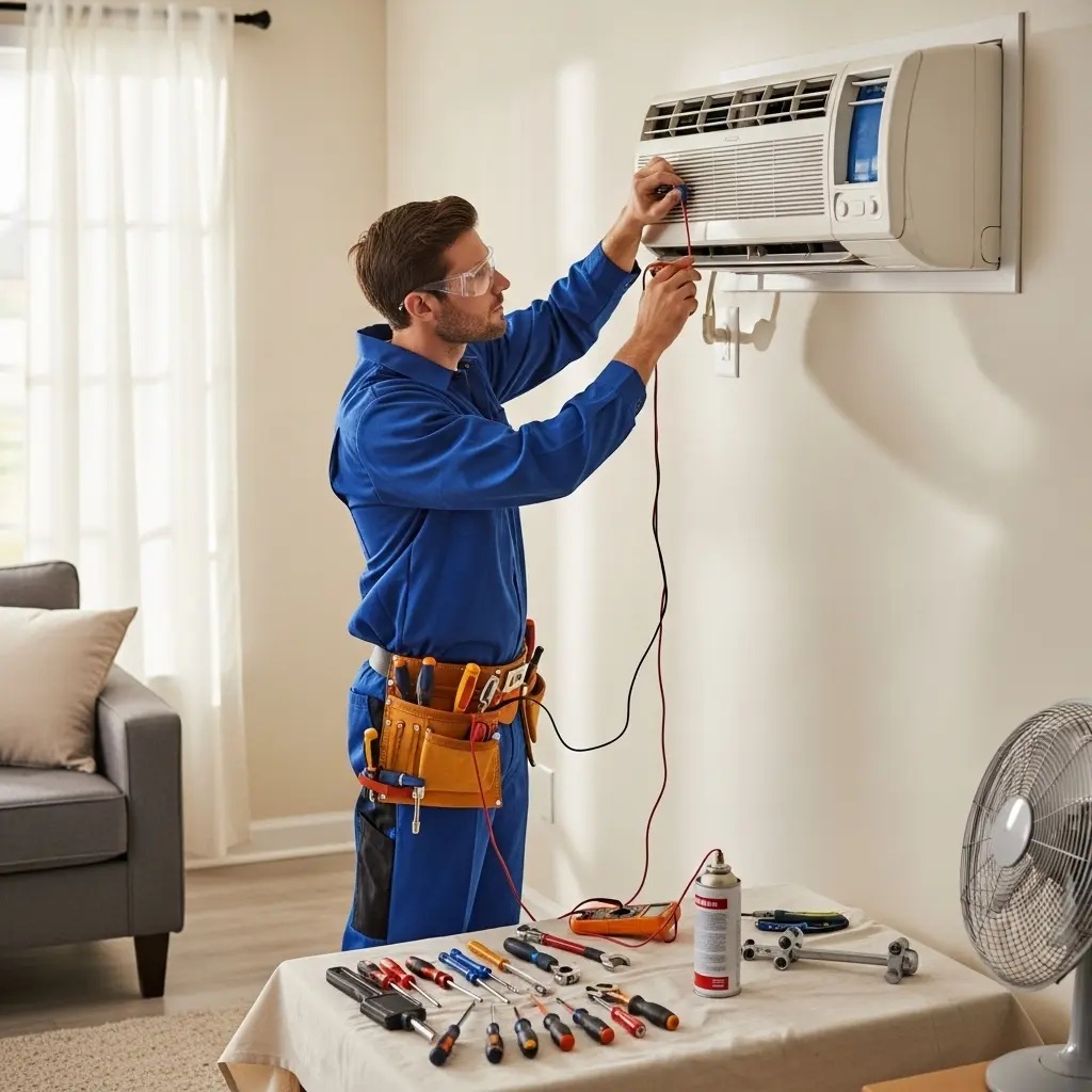 Soma Grundig Grundig klima gaz dolumu ve bakım – Enerji verimliliği artırıldı. - Teknik servis örneği
